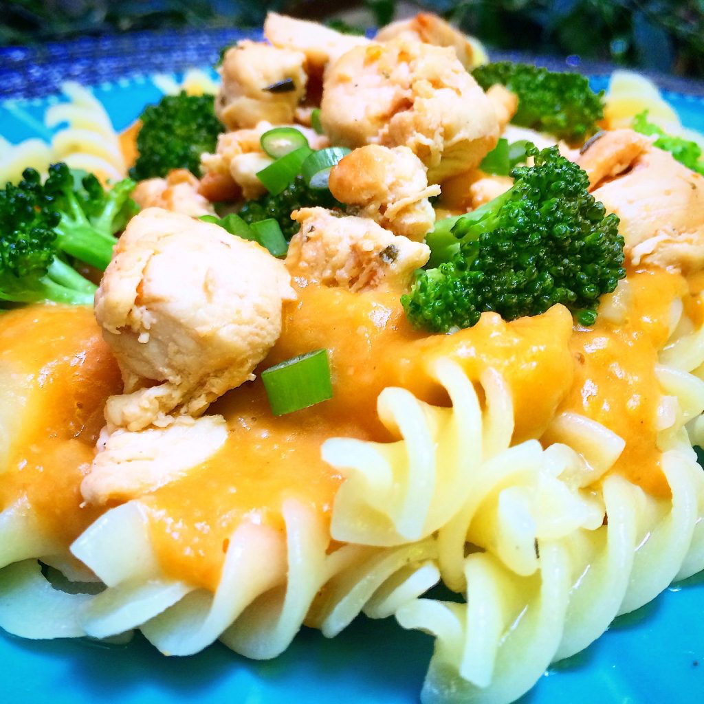 MACARRÃO SEM GLÚTEN COM MOLHO DE ABÓBORA