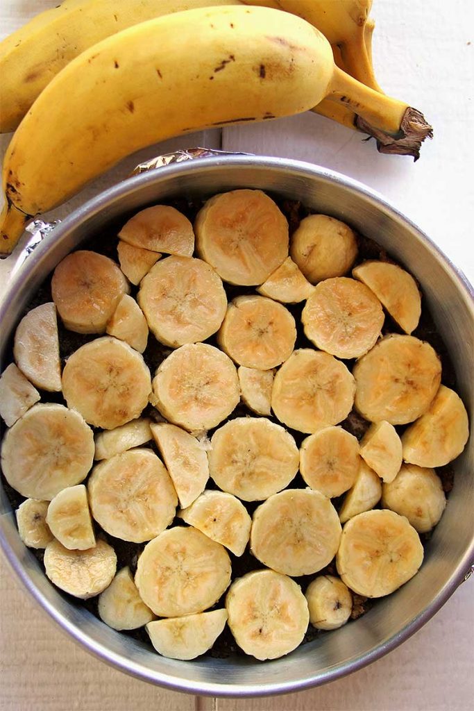 Bolo de banana invertido
