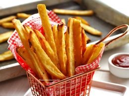 Receita de Batata Frita com Coentro e Salsa