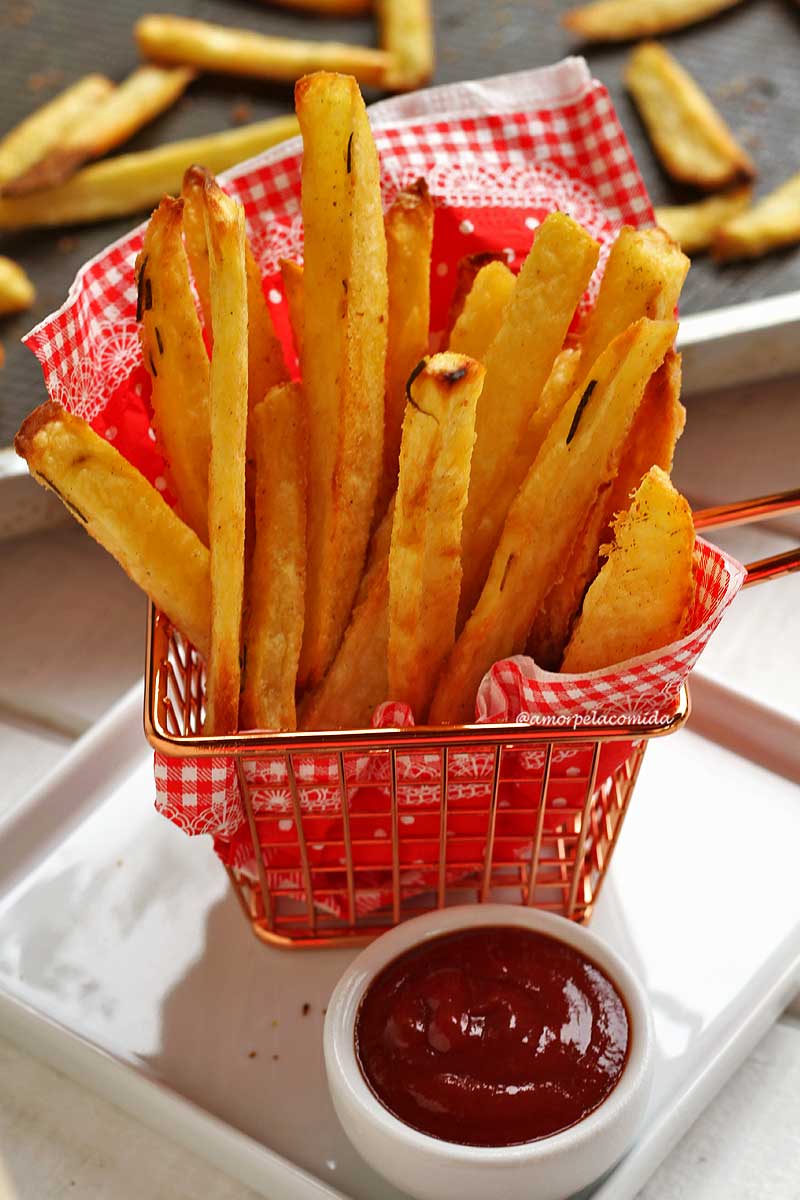 Batata frita bem sequinha e crocante - Receita de Vovó