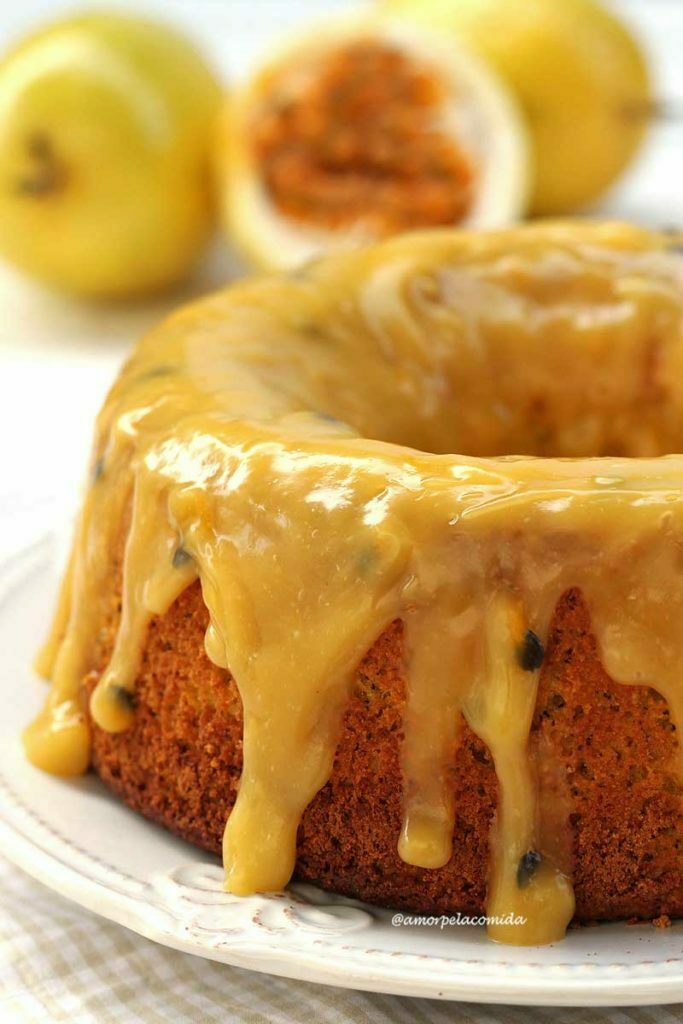 BOLO DE MARACUJÁ FOFINHO SEM GLÚTEN SEM LACTOSE