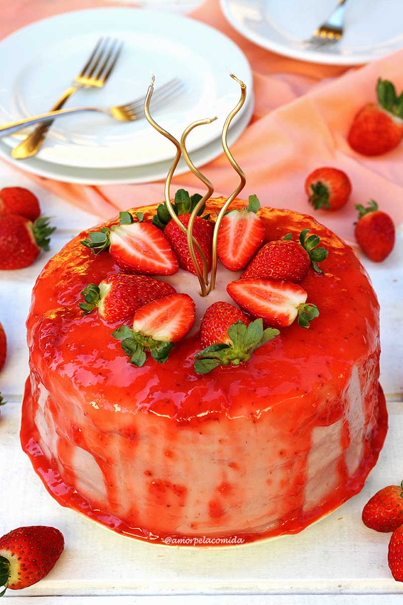 Como fazer Bolo de Morango (# How to Make Strawberry Shortcake