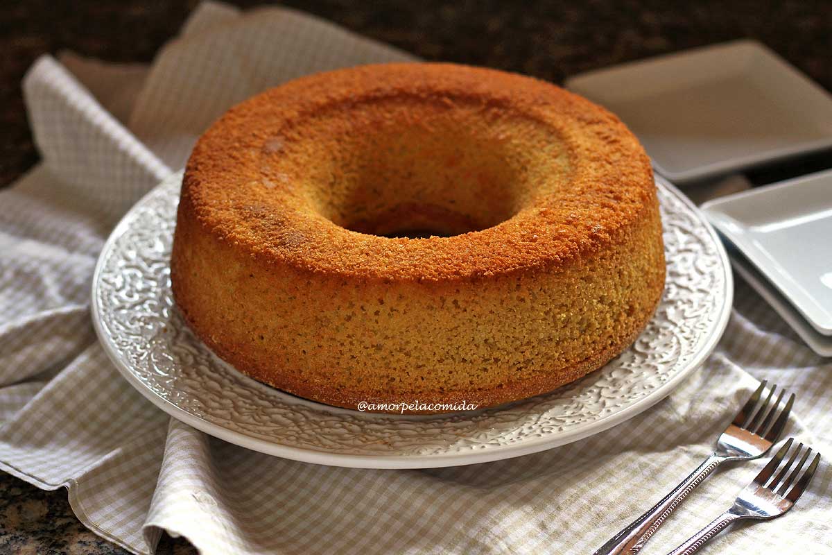 Bolo de Fubá com Farinha de Trigo - Comidinhas do Chef