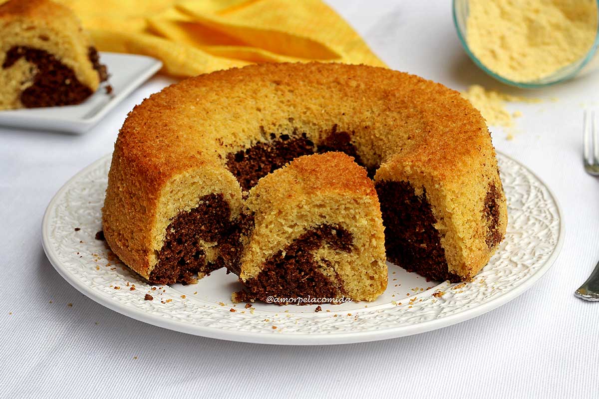 Bolo de Fubá com Farinha de Trigo - Comidinhas do Chef